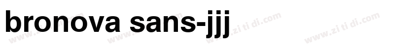 bronova sans字体转换
